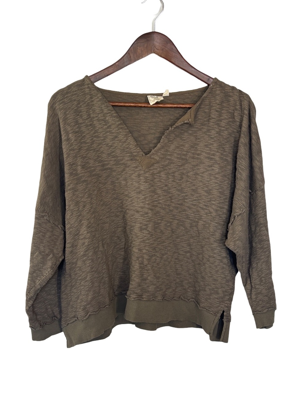 White Crow Green Boxy Sweatshirt